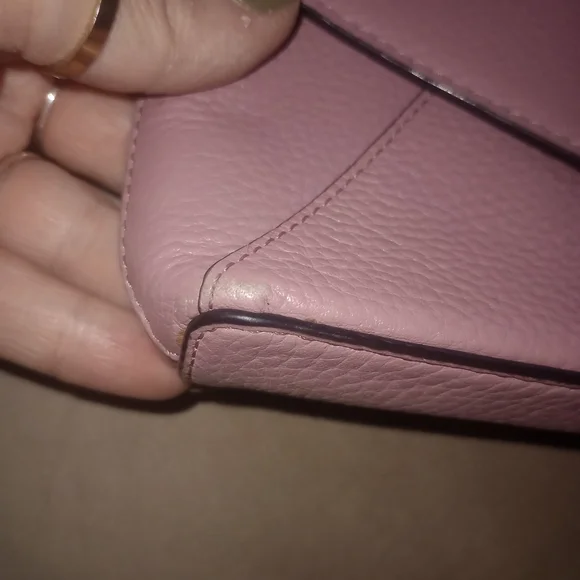 Kate Spade New York Sadie Envelope crossbody Bag Pink Saffiano Leather - Picture 4 of 9